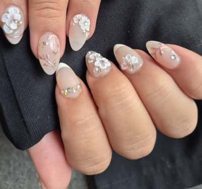 Wedding Press On Nail - RCL Nailart  - CheloStudio