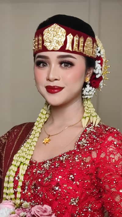 Makeup dengan hijab / hairdo adat  - Cibie Martiana