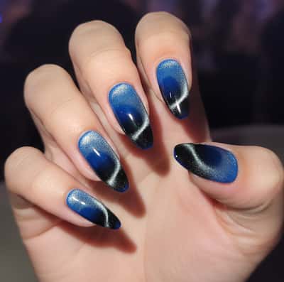 Nail extention, ombre & cateye - Michi Nail Designer