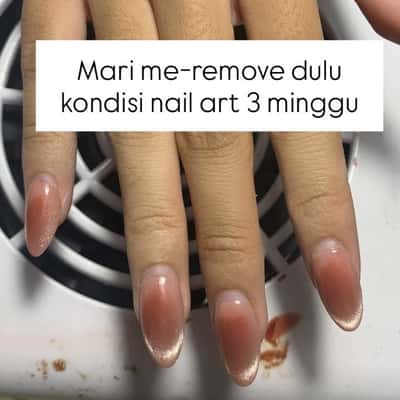 Remove nail extensions  - Shelly Halimah
