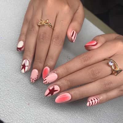Gel polish motif simple  - Shelly Halimah