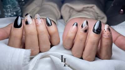 Russian manicure + Gel color + Art Simple - inggrid rut